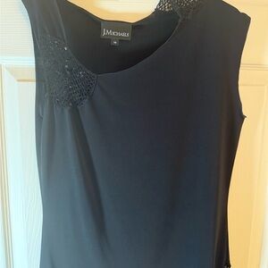 Michaels Elegant Black Top with Sequin Accents